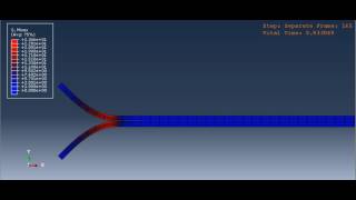 ABAQUS simulation of peel test under influence of gravity [upl. by Higbee882]