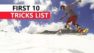 10 Snowboard Tricks to Learn First [upl. by Namruht269]