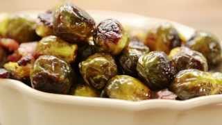 How to Make Maple Roasted Brussels Sprouts with Bacon  Thanksgiving Recipes  Allrecipescom [upl. by Aurlie900]