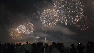 UAE 47th National day Fireworks in corniche Abu Dhabi 2nd December Full HD [upl. by Westerfield]