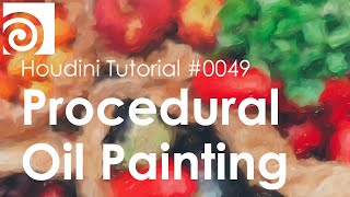 Houdini Tutorial 0049 Procedural Oil Painting [upl. by Haidebez]