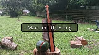 Macuahuitl testing [upl. by Favianus968]