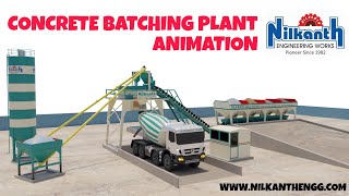 Concrete Batching Plant Animation ©  Nilkanth Engineering Works [upl. by Janka800]