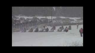 Eganville Bonnechere Cup 2013 Snowmobile Oval Racing [upl. by Annehcu]