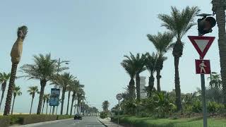 Neighborhood Cruise Palm Jumeirah Crescent I قيادة السيارة في المنطقة هلال نخلة جميرا [upl. by Leandre628]