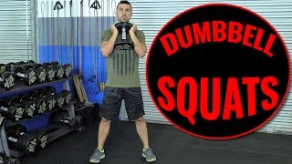 How To Squat Better With Dumbbells [upl. by Dnomasor]