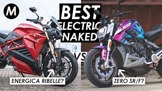 Energica EVA Ribelle vs Zero SRF The Best Electric Naked [upl. by Brookhouse]