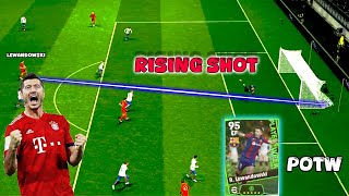 The Master Of Rising Shot Lewandowski  eFootball Pes 2024 [upl. by Nnyw]