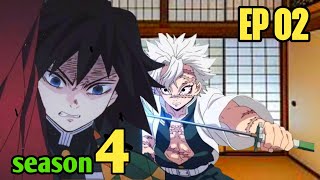 Demon Slayer Season 4 Episode 02 Hindi explained [upl. by Kendrick]