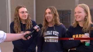 Wausau West Live Interviews First Day Students 2 [upl. by Oznerol]