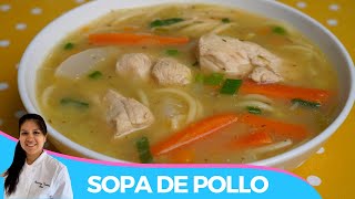 SOPA DE POLLO CON VERDURAS  FACIL Y SALUDABLE [upl. by Essy]