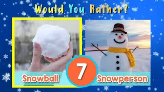 Would You Rather Winter Edition  Winter Brain Break  Indoor Recess Game  PhonicsMan Fitness [upl. by Ellimak]