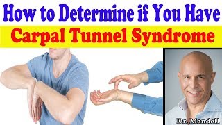 How to Determine if You Really Have Carpal Tunnel Syndrome  Dr Mandell DC [upl. by Hgielra]