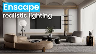 Enscape Realistic Lighting  Everything You MUST Know [upl. by Siberson235]