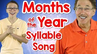 Months of the Year Syllable Song Phonological Awareness Jack Hartmann [upl. by Onairam]