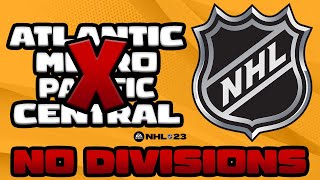 What if the NHL had no divisions or conferences NHL 23 [upl. by Dnaletak]