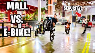 Wheeling EDirtBike Through Mall  Braap Vlogs [upl. by Pinter]