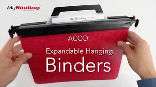 Acco Laser Printer Expandable Hanging Binders [upl. by Uliram]