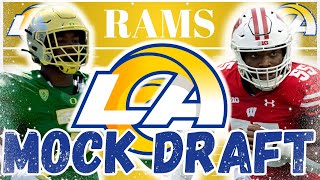 Los Angeles Rams 2024 NFL Mock Draft  POST FREE AGENCY [upl. by Sola207]