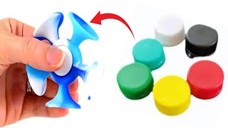 How to make Sonic SpinnerSpinner with bottle capsSpinning top kaise banaenHomemade Sonic Spinner [upl. by Dania]