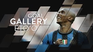 SAMUEL ETOO  All of his 53 Inter goals 🇨🇲⚫️🔵 [upl. by Gayler]