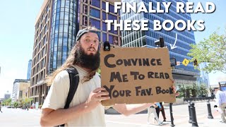 Strangers Convinced Me To Read Their Favorite BooksAnd I Read Them  Reading Vlog [upl. by Wanda378]