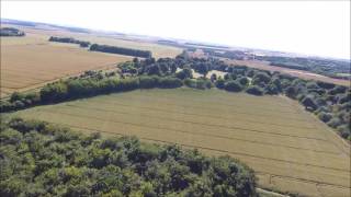 Drone Footage  Amesbury Woodhenge Landscape [upl. by Yatnahc]