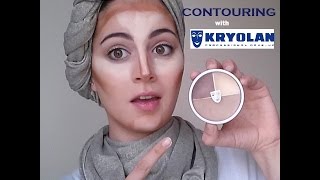 Kryolan Trio Foundation contouring [upl. by Eerahc]