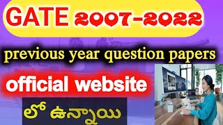 GATE previous year question papers 20072022How to download GATE previous year question papers [upl. by Gwenette]