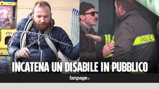 Incatena un disabile davanti al supermercato le reazioni dei passanti Esperimento sociale [upl. by Stephi]