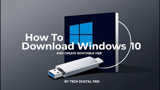 How to download windows 10 and create bootable USB by tech digital pro [upl. by Krahmer]