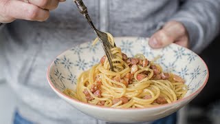 Spaghetti Carbonara Recipe  Classic Italian Pasta Recipe at Home [upl. by Toshiko]