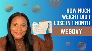 Wegovy Weight Loss  First Month Results [upl. by Hcirdeirf]