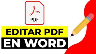 Como Editar un Pdf en Word Sin Que se Modifique 2024 [upl. by Buine]