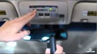 How To Pair Garage Door Opener with a Lexus ES 350 [upl. by Tobin]