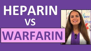 Heparin vs Warfarin Coumadin Nursing Review Anticoagulant Differences [upl. by Moulden]