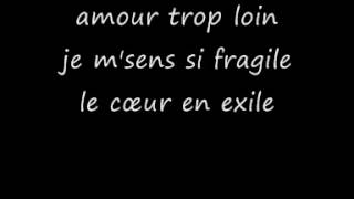 Images Le coeur en exil  lyrics [upl. by Roslyn518]