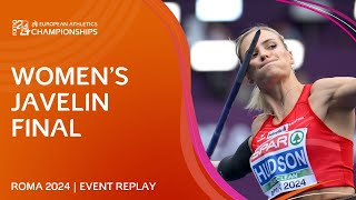 HISTORIC gold for Austria 🇦🇹 Womens javelin final replay  Roma 2024 [upl. by Stila]