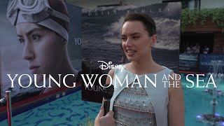 Daisy Ridley YOUNG WOMAN AND THE SEA premiere interviews with cast amp crew  May 16 2024 4K [upl. by Yrrat]