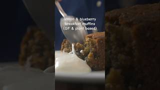 lemon amp blueberry breakfast muffins glutenfree baking breakfastmuffins healthymuffins [upl. by Burns]