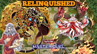 Best Maximillion Pegasus Deck  RELINQUISHED MillenniumEyes Restrict  YUGIOH MASTER DUEL [upl. by Ahsilek35]