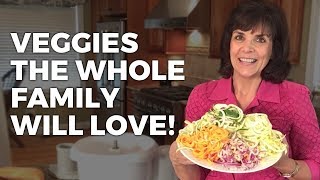 Vegetable Spiralizer How To Vegetable Noodles the Easy Way [upl. by Nemsaj]