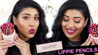 COLOURPOP LIPPIE PENCIL VAULT SWATCHES AND REVIEW  musthave stash [upl. by Notsyrb]