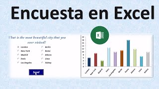 Macros Excel – VBA 18 Crea una Encuesta en Excel y Muestra sus Resultados en un Gráfico [upl. by Aseel]