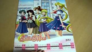 Sailor Moon Kalender calendar 2014 Germany [upl. by Ahsele]