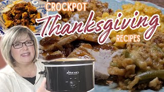 No Stress Thanksgiving Dinner Easy Crockpot Recipes Galore Slow Cooker Thanksgiving Recipes [upl. by Nnire677]