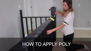 How to Apply Polycrylic and Polyurethane Like a PRO [upl. by Ecirahc635]