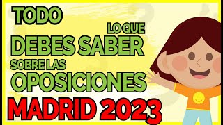 ⚠ TODO lo que debes saber sobre las Oposiciones de Secundaria en Madrid 2023 [upl. by Nisbet466]