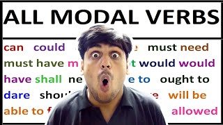 All Modal Verbs in English Grammar  Learn Modal Auxiliary Verbs  English Lovers Live Class [upl. by Eutnoj]