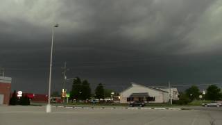 Severe Thunderstorm in Kokomo Indiana with Severe winds Hail April 26 2017 [upl. by Hoem]